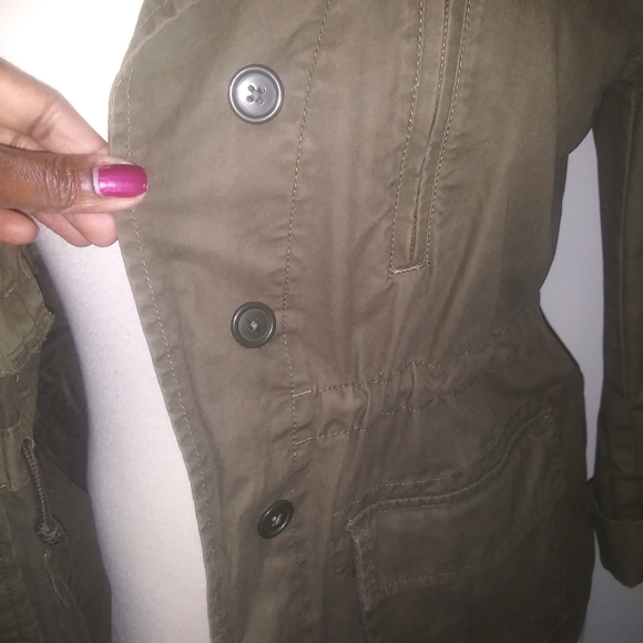 Olive drawstring jacket - Picture 4 of 5